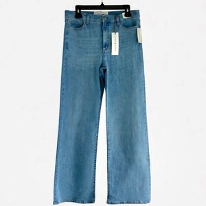 NWT Vintage America Women’s Jeans size 12 Light Wash High-Rise Wide Leg